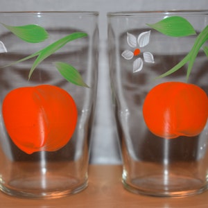 Midcentury Orange Juice Set with Pitcher and Glasses image 5