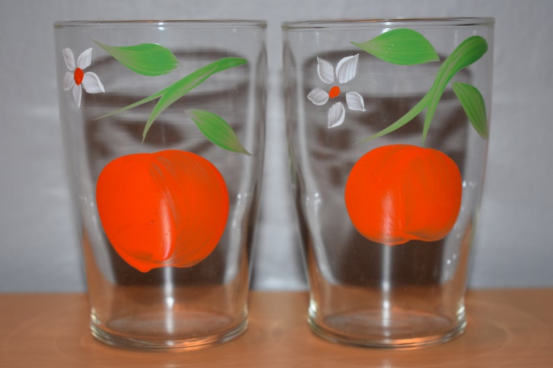 Midcentury Orange Juice Set with Pitcher and Glasses image 5