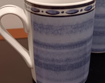 Dansk Belgian Blue Mugs Set of 4