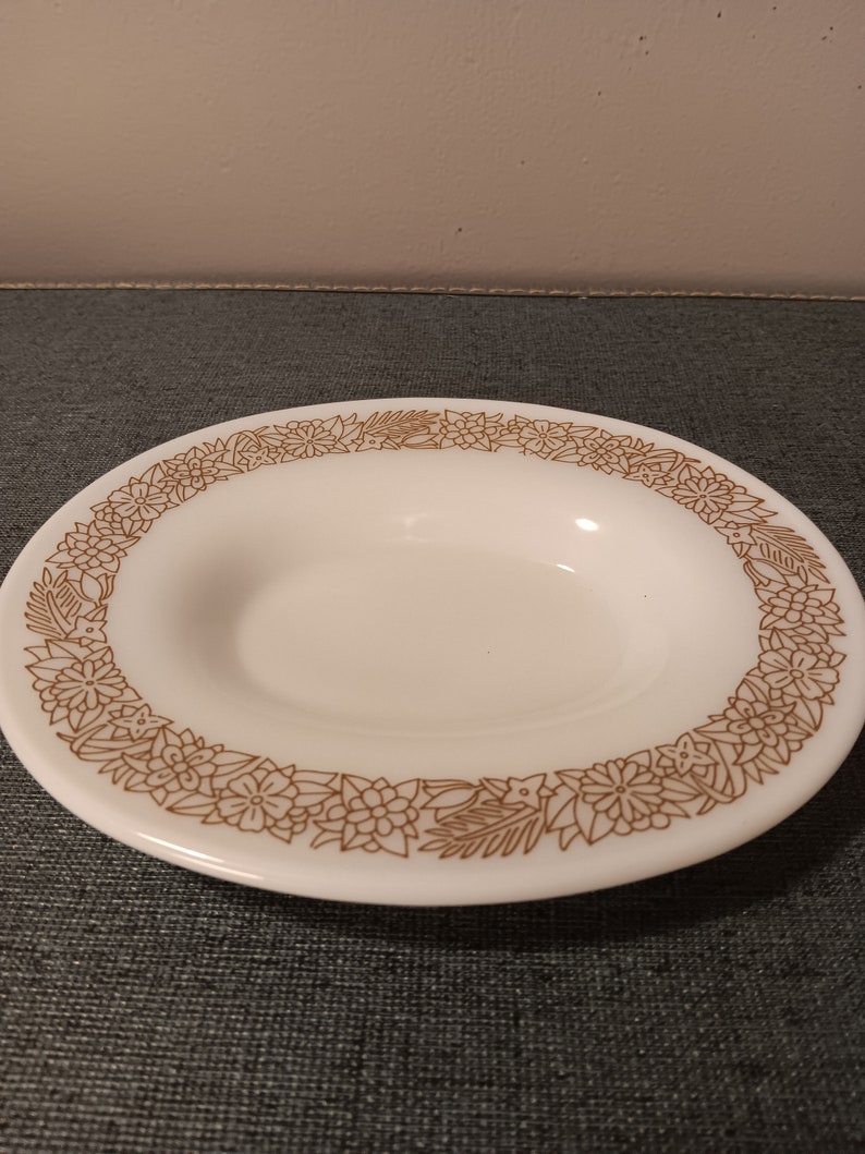 Pyrex Woodland Gravy Boat and Saucer image 5