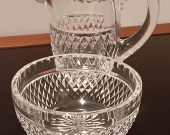 Waterford Colleen Sugar Bowl and Creamer Set | Vintage Irish Crystal