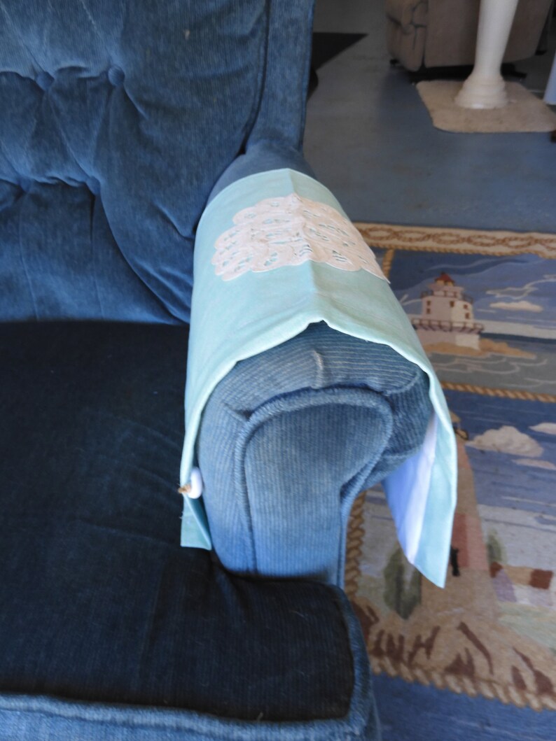 Battenberg Doily Themed Chair Arm Covers for Sofa Chair Etsy