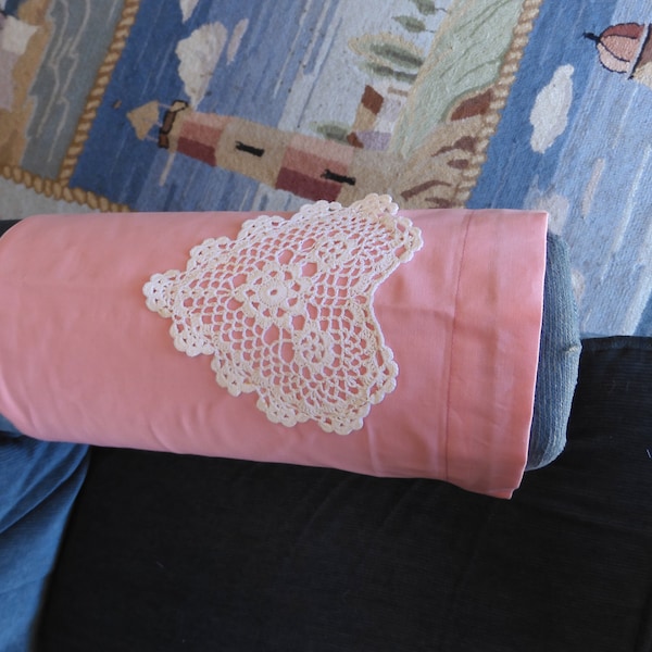 Heart Shaped Doily Themed Chair Arm Covers for Sofa, Chair, Couch, Recliner, Small Arm Chair