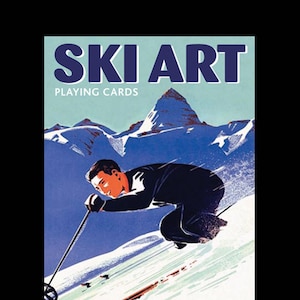 Ski Art playing cards