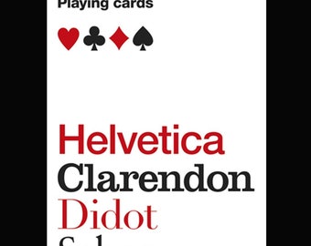 Face Pack (Typeface) playing cards