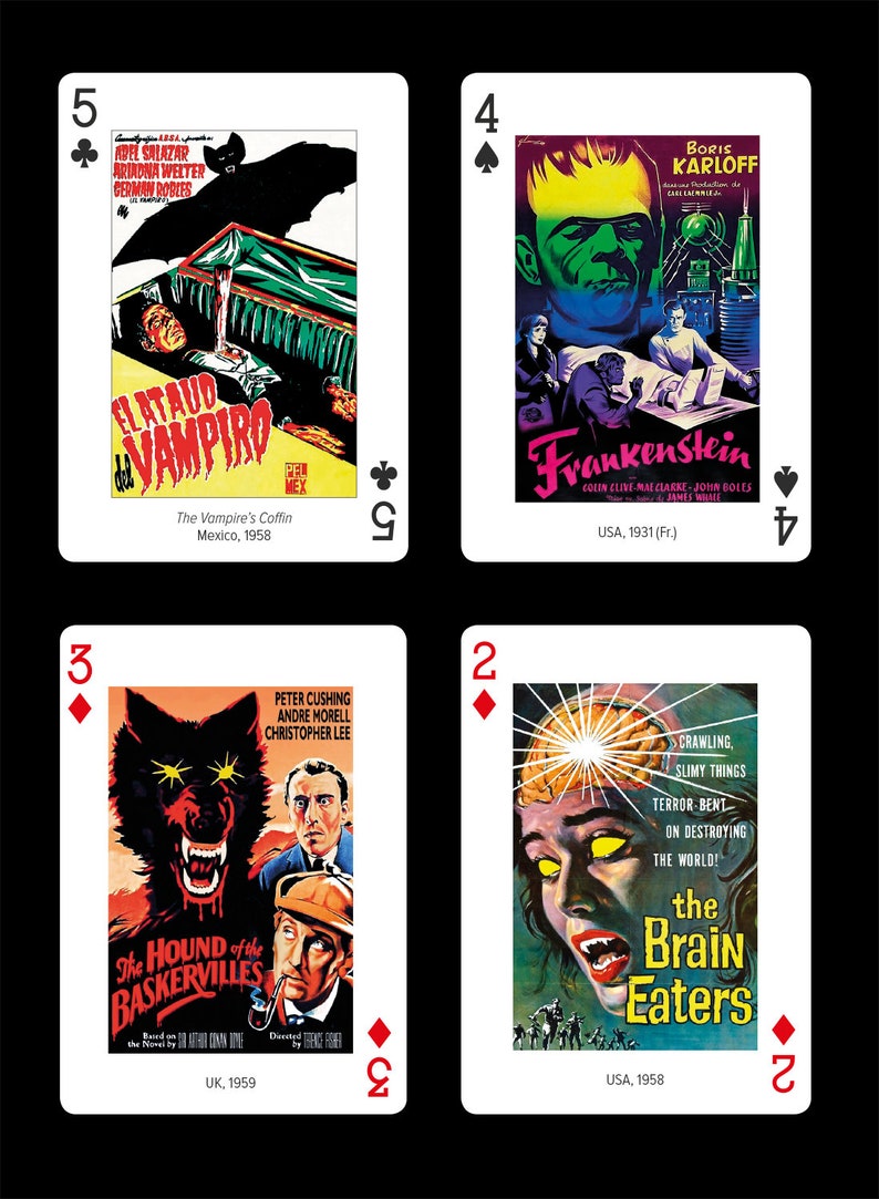 Horror Movie playing cards image 5