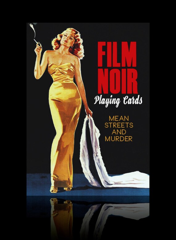 FlonzGift Film Noir Vintage Movie Poster Playing Cards – 54-Card Poker Deck