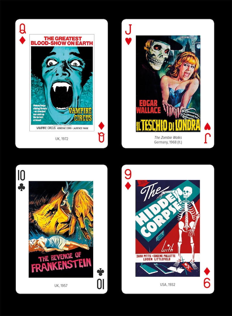 Horror Movie playing cards image 3