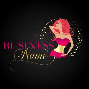 Logotipo de mujer de belleza, logotipo de entrenamiento de cintura, logotipo de lencería, logotipo de maquillador, logotipo de Glam Silhouette dorado, logotipo de glamour, logotipo de cosméticos vectoriales