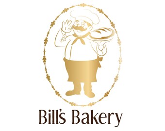 Pastry Chef Logo Etsy