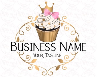 Cupcake Logo Design Etsy