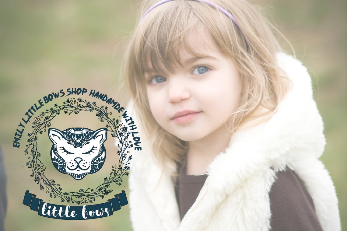 DIGITAL Cat Logo Custom Logo Design Kids Fashion and Clothing Etsy