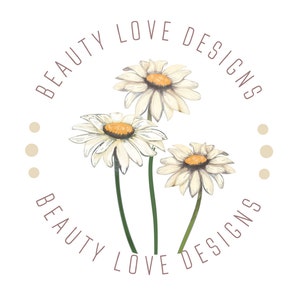 Flower logo, daisy logo, watercolor flower logo, beauty salon logo, cosmetics flower logo design, botanic decoration, vector nature botany