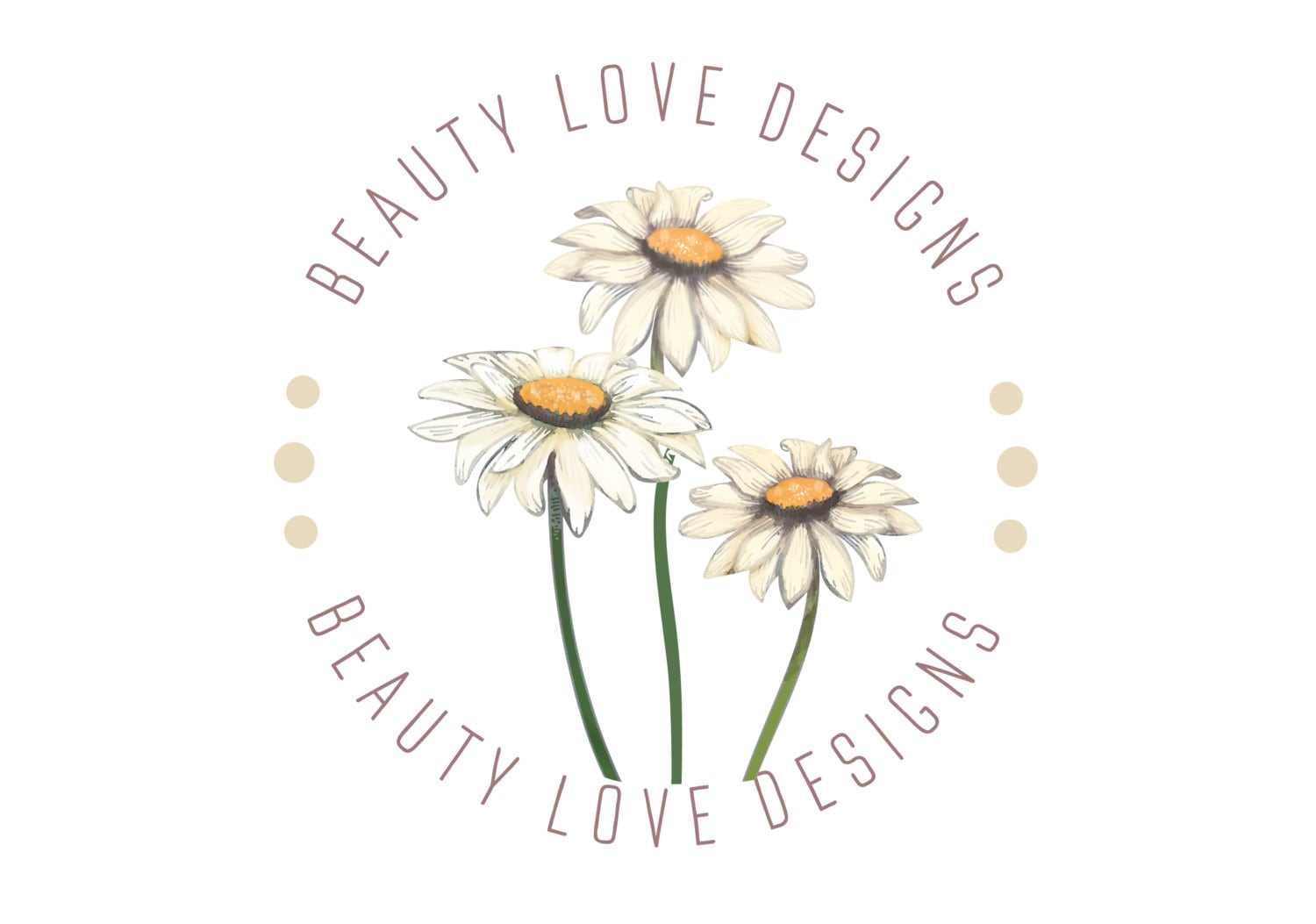 DIGITAL Custom Logo design flower logo daisy logo Etsy