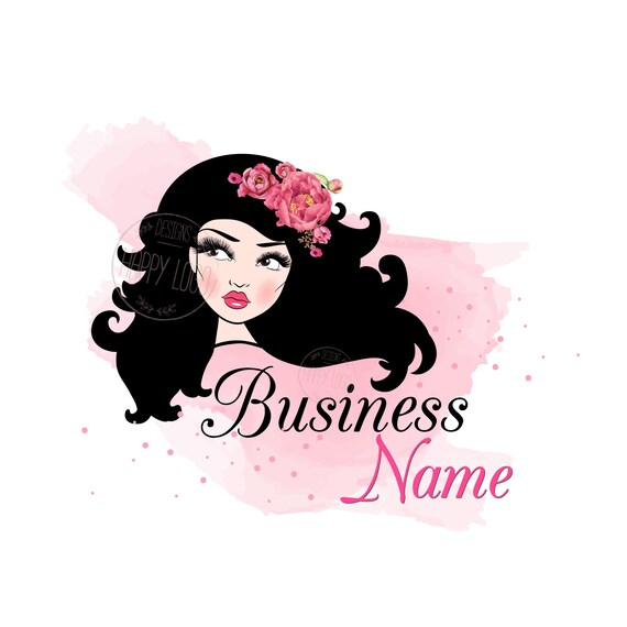 DIGITAL Custom Logo Design Lashes Logo Lady Beauty Lash | Etsy