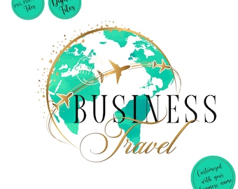 Logo di viaggio, progettazione di logo di viaggio, logo di agente di viaggio, logo di agenzia di viaggi, logo di viaggio rotondo, pacchetto di branding, progettazione grafica, logo di branding