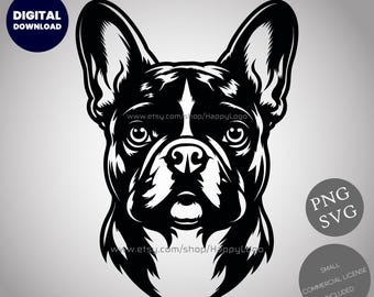 French Bulldog SVG | Cricut Laser Cut PNG CNC Digital Download