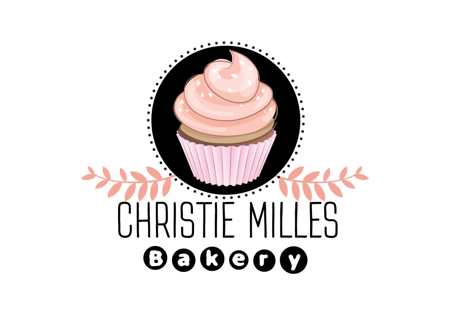 Digital Custom Logo Design Cake Bakery Logo Design Sweets Etsy