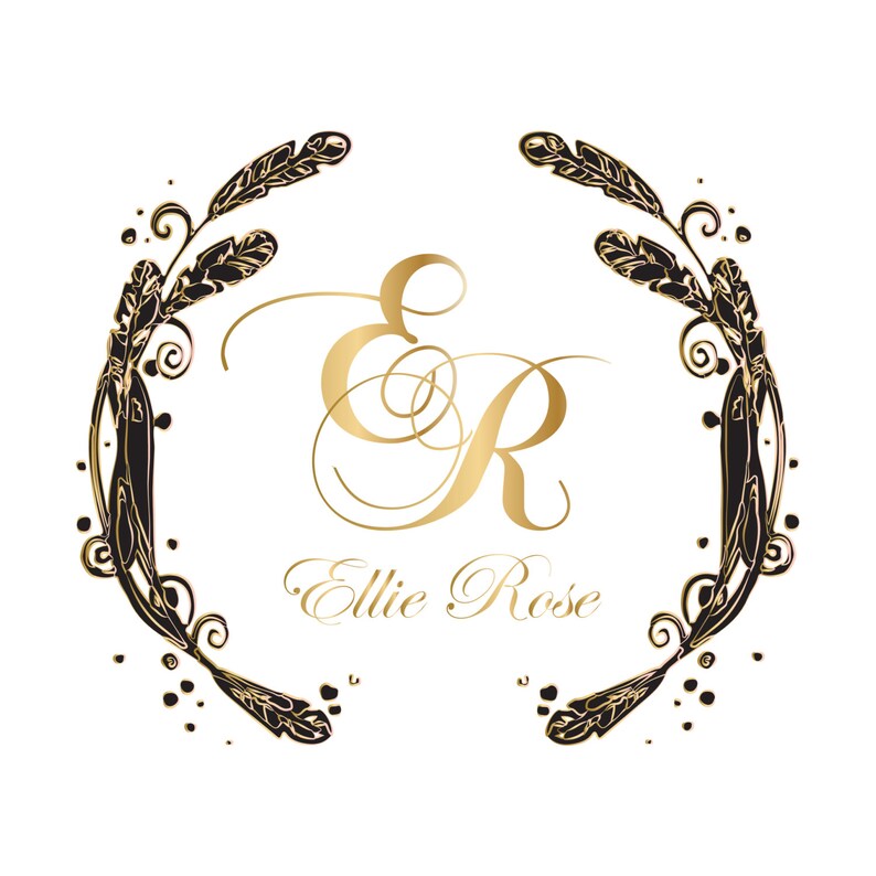 Digital Custom Logo Design Black Gold Round Logo Vintage Etsy Digital Custom Logo Design Black Gold Round Logo Vintage Etsy