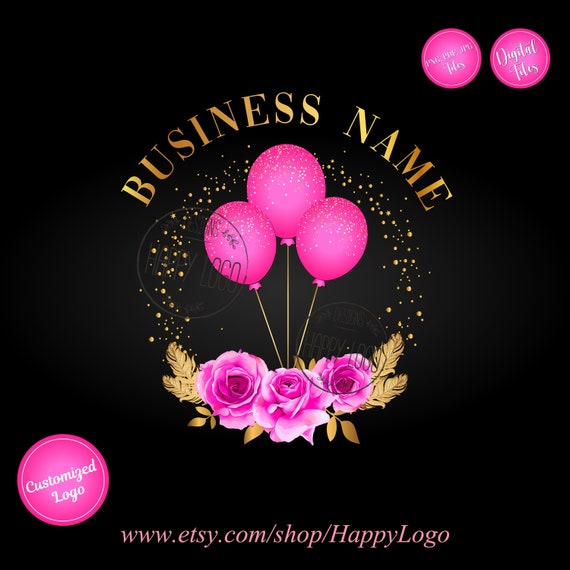 Pink Balloons Business Logo Tones of Pink Business Logo -  Portugal