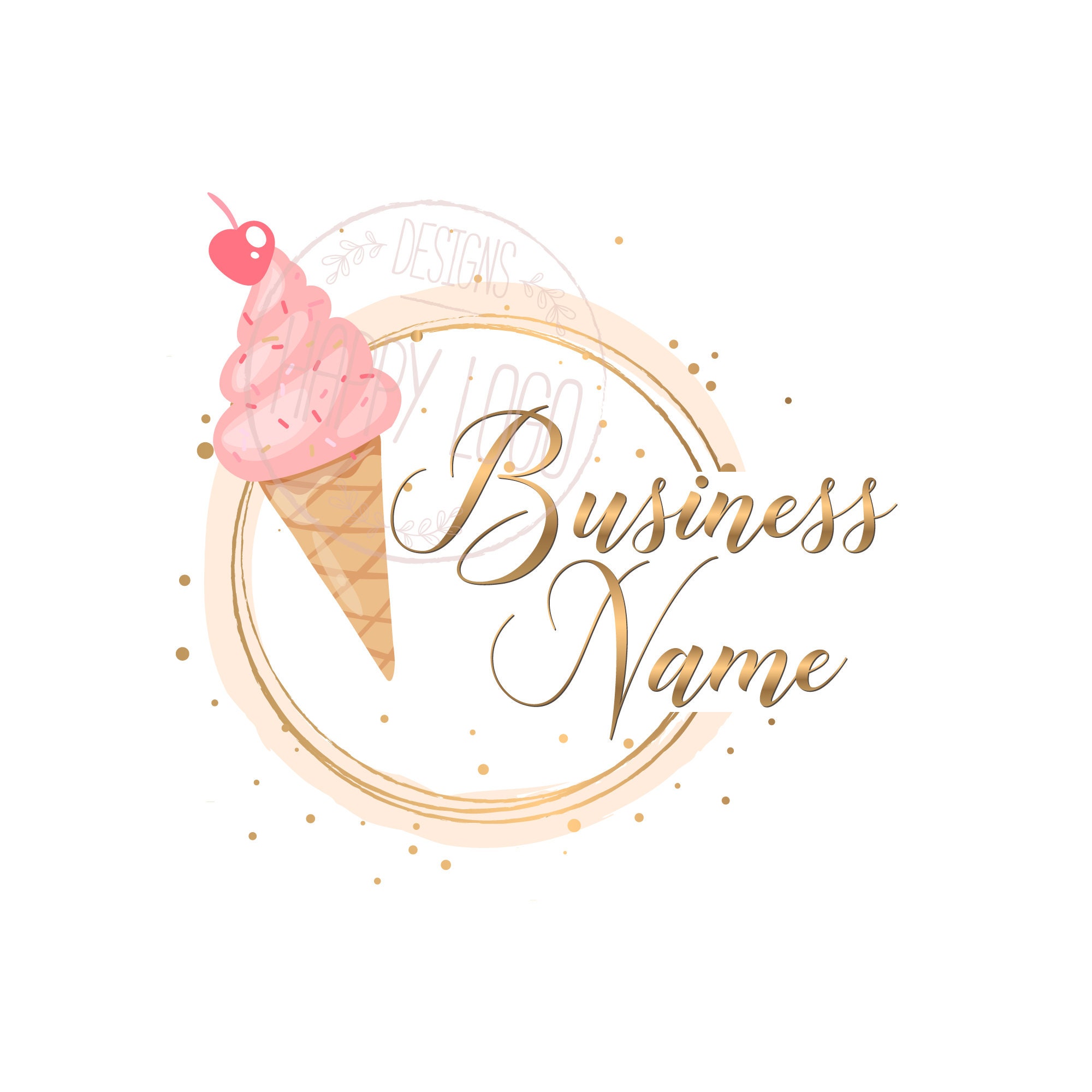 Ice cream logo design deals