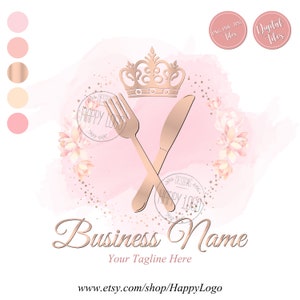Restaurant logo, cooking logo, chef logo, catering logo, food logo designs, kitchen logo, Event Planning Logo, logo cuisine fork knife