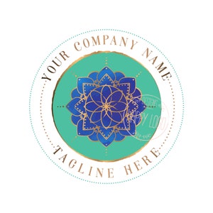 Logo Mandala, logo cosmico celeste, logo spirituale, logo di meditazione, logo di geometria sacra, logo buddista, logo di armonia, identità di marchio