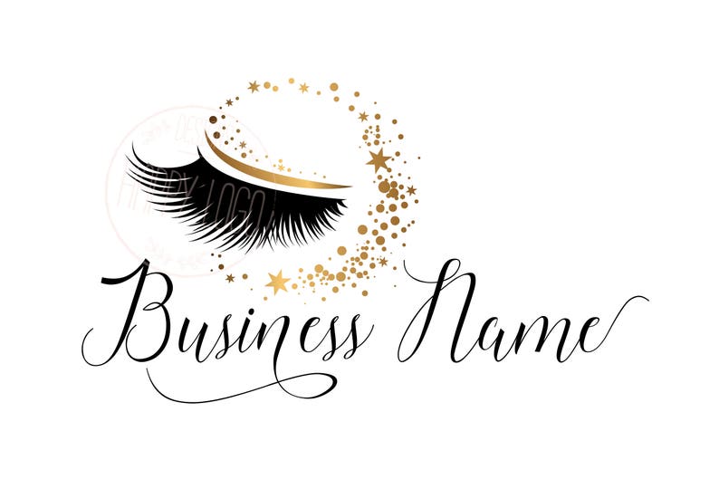 DIGITAL Custom Logo Design Lash Glitter Logo Lash Beauty Etsy