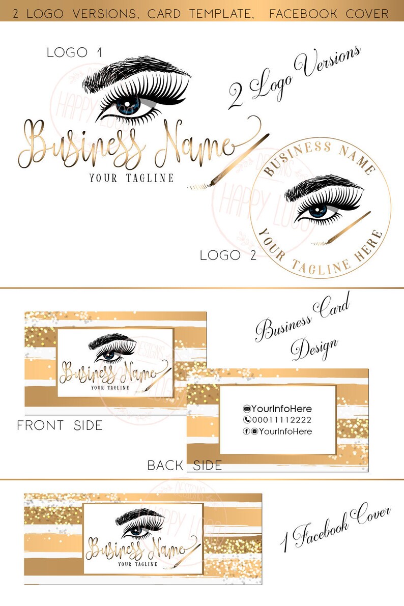 Microblading Logo Logo Design Branding Pack Microblading - Etsy