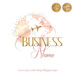 Travel Logo, travel logo design, travel agent logo, travel agency logo, round logo travel, branding package, graphic design, branding logo