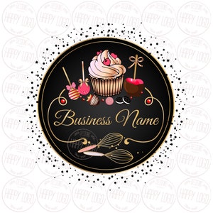 Bakery Logo Design, cupcake logo design, cookie logo, oreos apple candy  logo, sweets logo, dessert logo, custom branding, vector logo