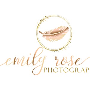 Feather logo, boutique logo, fashion logo, beauty logo, feather graphic design, Business Logo feather, feminine logo, branding identity