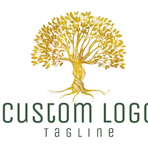 Tree logo, watercolor tree logo, Eco-friendly logo, business logo design, tree of life, nature logo design, vector gardening business logo