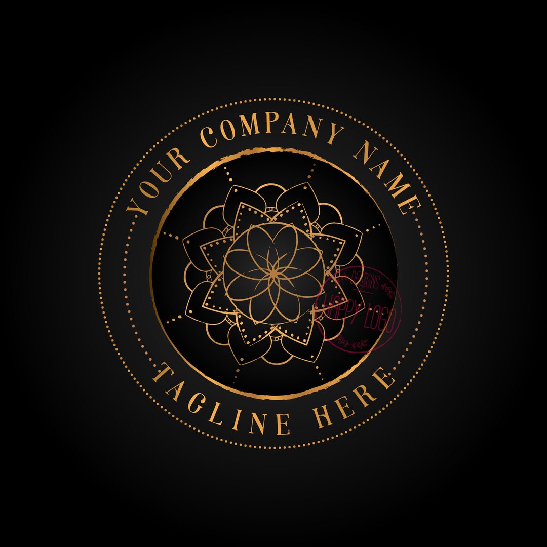 Mandala Logo, Celestial Cosmic Logo, Spiritual Logo, Meditation Logo