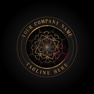 Mandala logo, celestial cosmic logo, spiritual logo, meditation logo, mindfulness logo, sacred geometry logo, vector branding identity