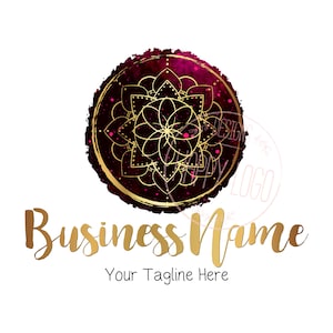 Logo Mandala, logo cosmico celeste, logo magico rotondo, logo di meditazione, logo del farmacista, logo della geometria sacra, identità del marchio vettoriale