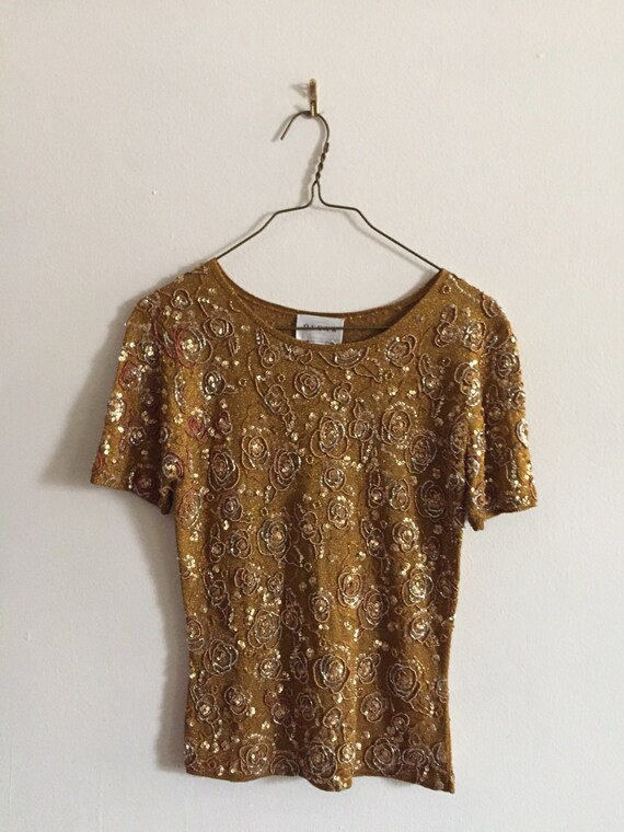 Beaded Stretch Top