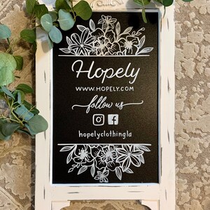 Ice Cream Shop Sign Chalkboard Easel Sign A-Frame Chalkboard/Sidewalk Chalkboard Sign/Large 40 x 20 Sturdy Sandwich Board/A Frame Resta image 4