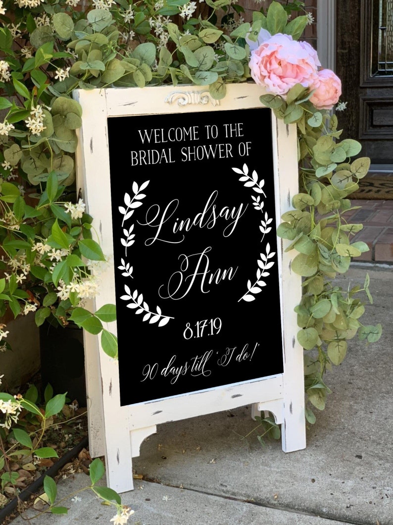 Baby Shower Chalkboard Easel Baby Shower Sign Baby Etsy
