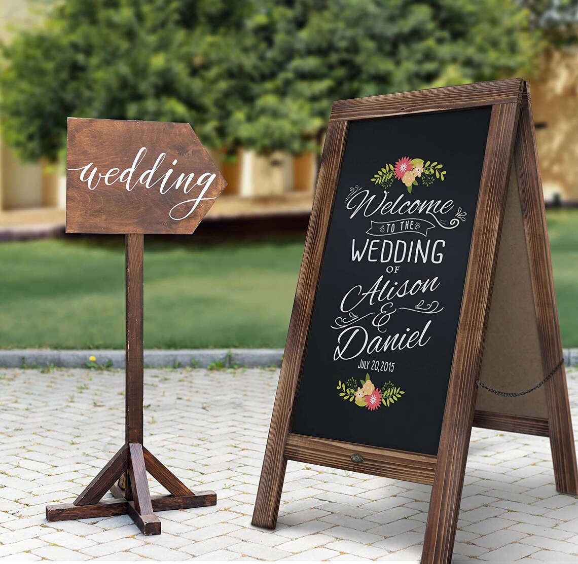 Wedding Sign Chalkboard Easel for Wedding Bride Etsy