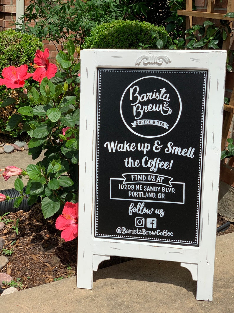 Custom Business Sign Food Truck Sign Business Chalkboard Etsy