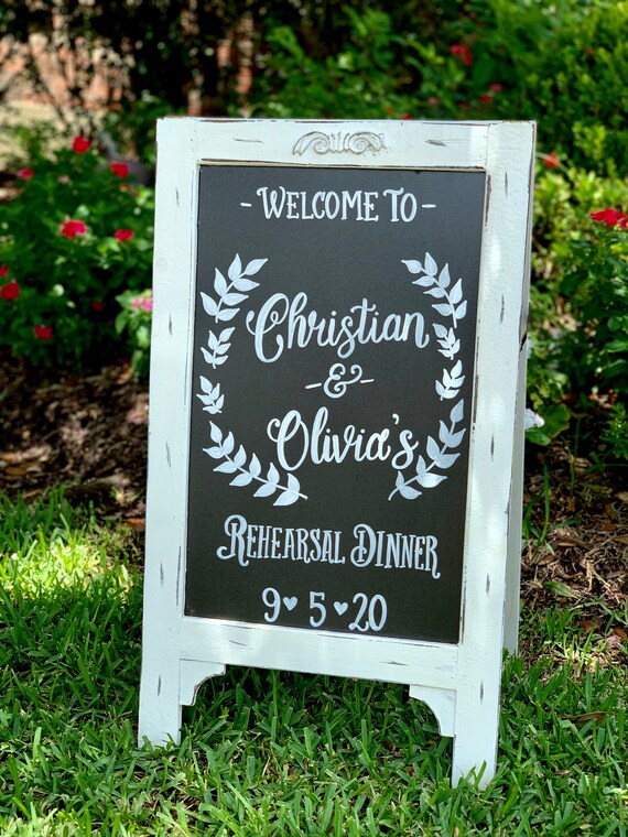 Chalkboard Easel Sign Tabletop Chalkboard Sign With Stand 1 Pack 8.5x11'' Menu Chalk Board Sign Vintage Message Boards For Wedding Bar And Restaurant Sandwich Board Sign