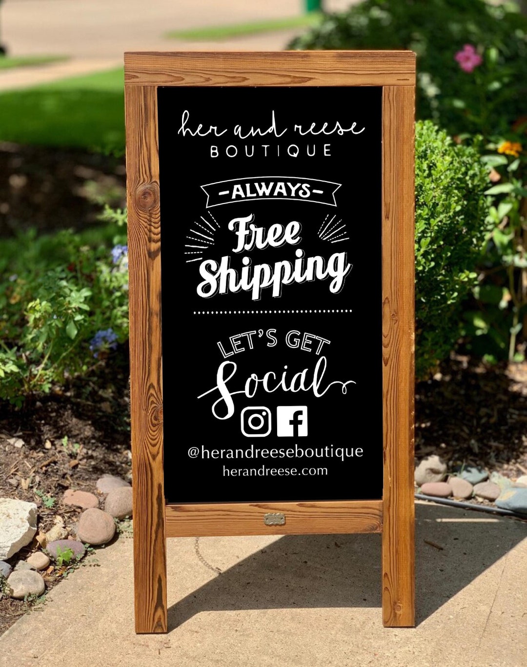 Boutique Welcome Sign • A-frame Chalkboard/sidewalk Chalkboard Sign ...