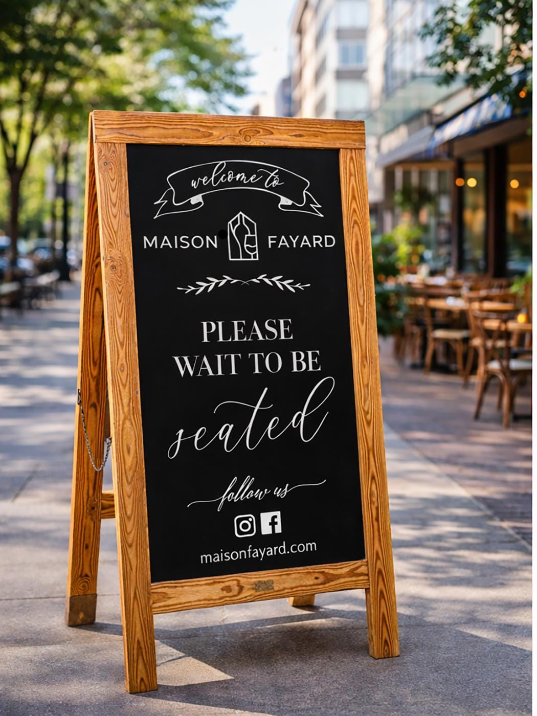 Restaurant Seating Sign • Custom Hand-painted Chalkboard A-frame ...