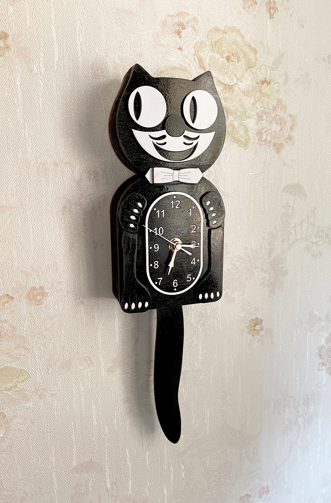 DIGITAL DOWNLOAD Pendulum Cat Wall Clock. Laser Cut Files SVG Etsy