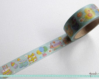 Washi Tape - Its a Boy Tape // Cute Washi Tape, Pretty Masking Tape // 5m