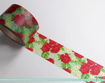 Washi Tape - Vintage Floral / / Jahrgang Washi Tape, rustikale Washi-Tape, Washi Tape Gift Wrap Washi Tape, Masking Tape / / 10m