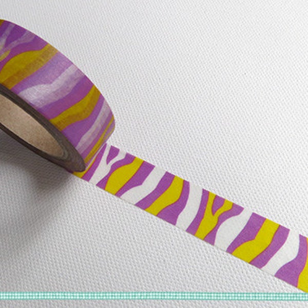 Washi Tape - bunte Lenkerband //Zebra Washi Tape, hübsche Abdeckband / / 10m