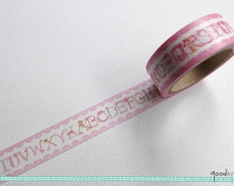 Washi Tape - Alphabet-Band / / hübsch Washi Tape, ziemlich Abdeckband / / 5m