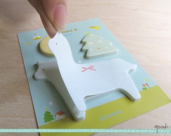 Cute Horse Sticky Note Set -  Horse, Tree, New Moon,  72 Pcs //  Cute Sticky Notes